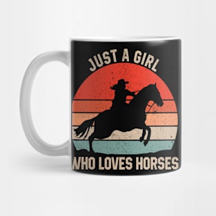 Just A Girl Who Loves Horses - Cute Horseback Riding Mug